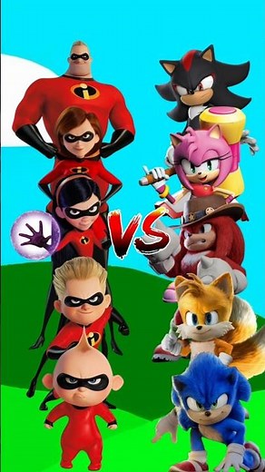 Sonic Vs The Incredibles 2 #sonic #theincredibles2 #shorts