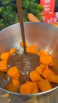Carrot chocolate cake 🥕 🍫 #recipe #chocolate #foodhack #cake