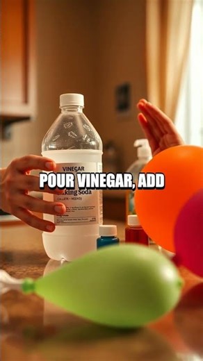 Fizz Powered Kitchen Rocket Experiment