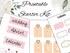 Wedding Advent Calendar Printable Starter Kit - Etsy
