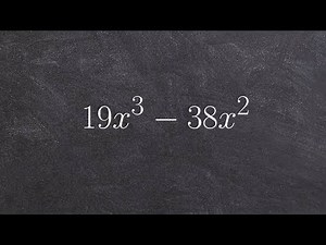 Factoring out the GCF of an expression