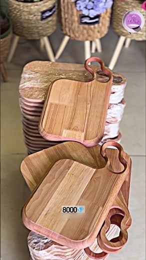 Luxury Wooden Cutting Board 🍽️ Premium Kitchen Serving Board with Handle |#homedecor #اكسبلور