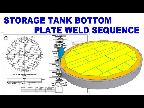 API 650, API 620 Storage tank, bottom plate, welding sequence, correct method.