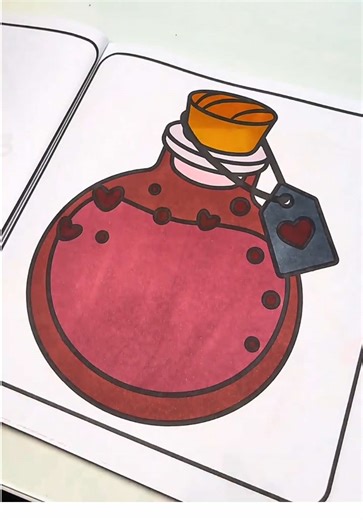 Relaxing ASMR Potion Coloring Page Activity