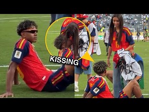 Lamine Yamal Celebrates World Cup Win With Girlfriend & Little Brother 🏆❤️