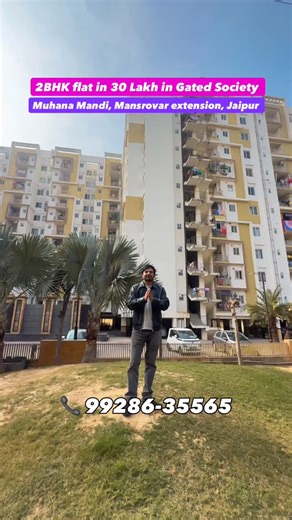 Ghar Jameen on Instagram: "🏡 2 BHK in a Gated Society at just ₹30 Lakhs! Unmatched price in Mansarovar Extension — value you won’t find again 🔥 ✨ Why this project stands out • 2 BHK Flat – 870 sq ft • Fully ventilated flats with good room sizes 🌬️ • Open 70% garden area for fresh & healthy living 🌳 • Modern G+11 Floor Building • Big Green Elevated Park 🏊 Premium Amenities • Club House • Swimming Pool • Gym • Banquet Hall • Kids Play Area • Indoor & Outdoor Games 💰 Pricing • Unfurnished – ₹
