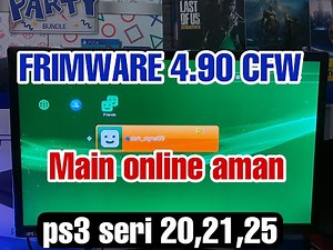 Cara update ps3 cfw frimware 4.90 100% berhasil bisa main online aman