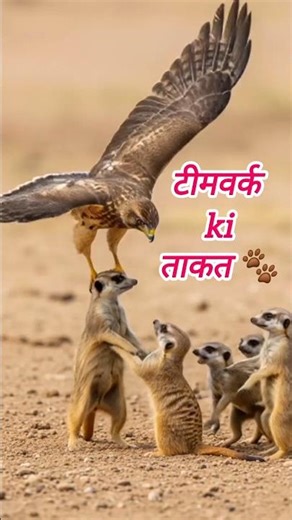 Eagle Attack on Meerkats 🦅😱 | Meerkat Team Fights Back! #shorts