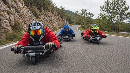 Homemade racer without brakes hits 50 mph run