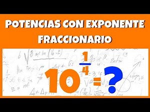 Potencias con exponente fraccionario / Ejemplos resueltos
