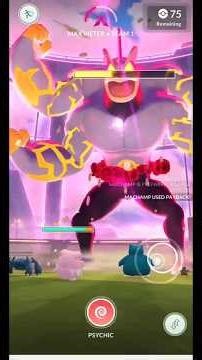 Gigantamax Machamp in Pokemon GO Raid Clips #pokemon #pokemongo