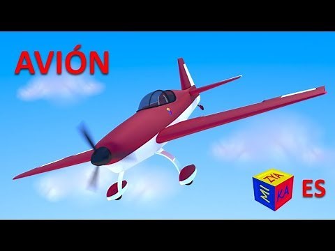 Aviones para niños en español. Cómo porqué vuelan los aviones. Juego de construcción. Dibujo animado