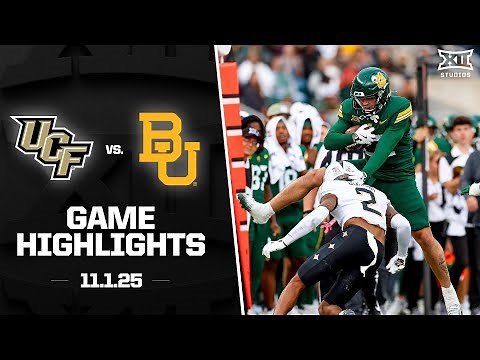 UCF vs. Baylor Game Highlights | 2025 Big 12 Football