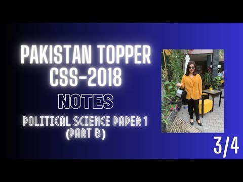 CSS Political Science Notes (Paper-I, Part B) 3/4