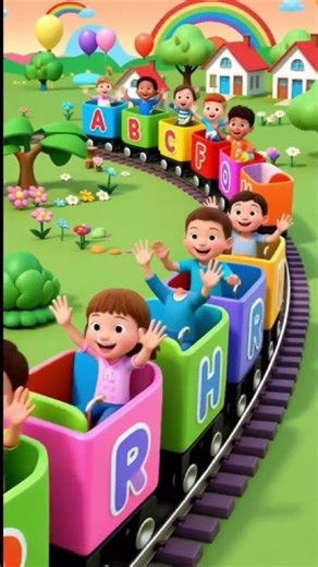The ABC Train 🚂🔤 | Learn Alphabet with Fun 😍 | #Shorts #kidsfun #alphabetsong