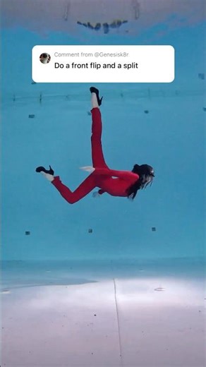 Underwater Dance & Gymnastics: Flip & Split in Heels! 👠🌊