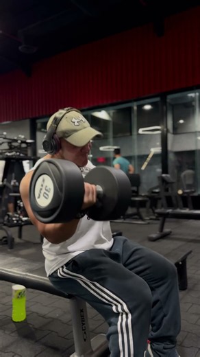 Seated alternate dumbbell curl