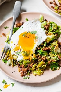 Spicy Pork Brussels Bowls (Low Carb) - Skinnytaste