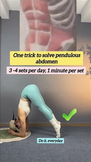 ➡️ If you have a protruding sagging belly, Try this simple & pratical exercise...❗