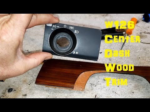 Mercedes 300SD W126 - Wood Trim Restoration - Dash Driver's Side - Long Piece