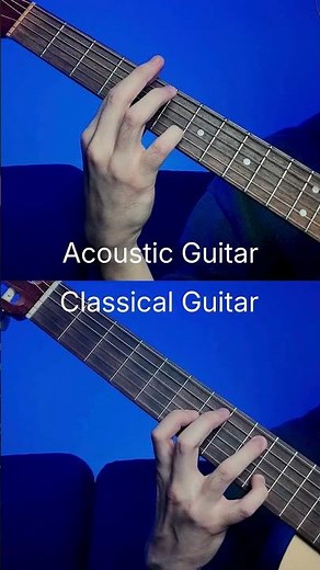 Acoustic or Classical? Which One Sounds Better? 🎸👇 #guitar #guitarcover #guitarist #guitarmusic