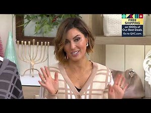 Joan Rivers Cotton Jacquard Plaid Cardigan on QVC