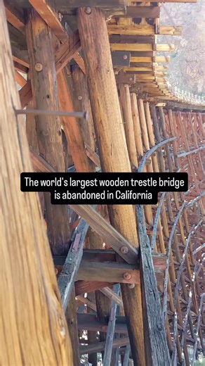 Completed in 1932–1933, this massive redwood structure was constructed after a devastating rockslide destroyed Tunnel 15 along the historic San Diego & Arizona Eastern Railway, famously known as “The Impossible Railroad.” Engineers were forced to carve a new route through the rugged canyon, resulting in the creation of a trestle nearly 600 feet long and 185 feet tall, designed to withstand extreme desert temperatures, violent winds, and constant geological instability. For decades, trains crosse