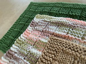 Knitting Pattern - Bars and Stripes Knitted Dishcloth - Learn to KNIT!! - Includes Video Tutorial! - Great for Beginners - English Only - Etsy