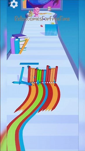 Pencil Rush 3D - Level 8 gameplay arcade obstacle dash running hyper casual mobile game walkthrough