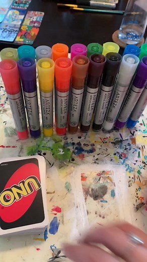 Frozen Painting Uno Art Challenge