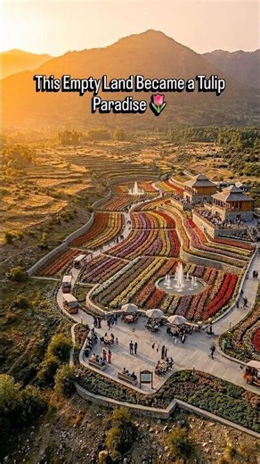 🌷 From empty land to a breathtaking tulip paradise. Nature at its finest!