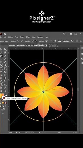 Mandala Design in Adobe Illustrator | Step by Step Tutorial for Beginners #pixsignerz