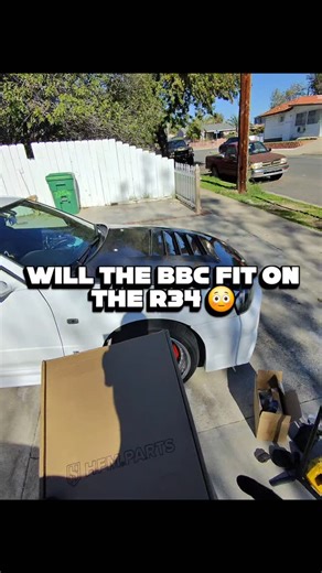 Lance | R34 | Car Photographer on Instagram: "Will the BBC fit on the R34..... #r34 #nissan #bbk #fitment #jdm #diy #mod #gtr #lowered #boosted #rhd #r34gtr #jdmlifestyle #carenthusiast #skyline #sandiego"