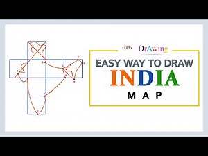 Easy way to draw India outline map - EASY SCORING