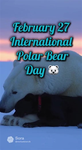 2/27 - Happy International Polar Bear Day. Comment ❤️ if you think Shadow Paws is stronger than a polar bear. #dogs #daily #holidays #today #fyp
