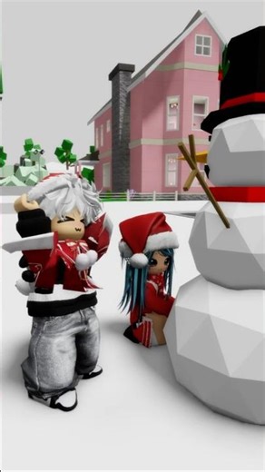 Santa saved me from a stranger!!! #roblox #robloxshorts #shorts