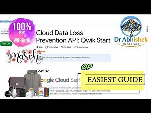 Cloud Data Loss Prevention API: Qwik Start | March 2026 | #GSP107 #qwiklabsarcade2026