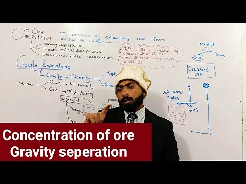 Gravity separation || Concentration of ore || 10th class chemistry || ch.no.16