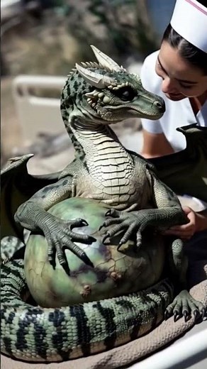 A pregnant dragon, her baby will amaze you🥹😂