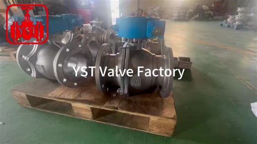 2PC Flange Ball Valve with Actuator Overview