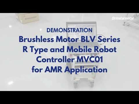 Brushless Motor BLV Series R Type and MVC01 Controller for AMR Application