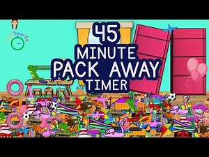 45 Minute Pack Away Timer - Kids Visual Timer