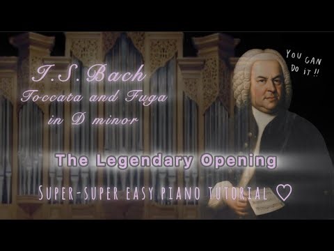 Play the Iconic Opening of Bach’s Toccata in D minor ❤️‍🔥 Super Easy Piano Tutorial🎹