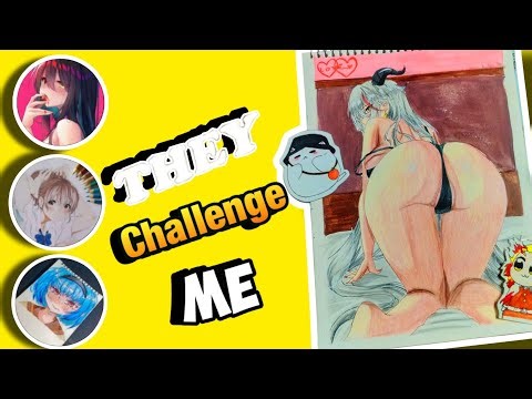 “They Challenged Me to Draw Aegir from Azur Lane 🎨🔥”