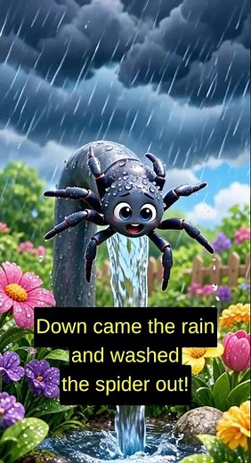 Itsy Bitsy Spider Song for Kids 🕷️ Cute Nursery Rhyme!