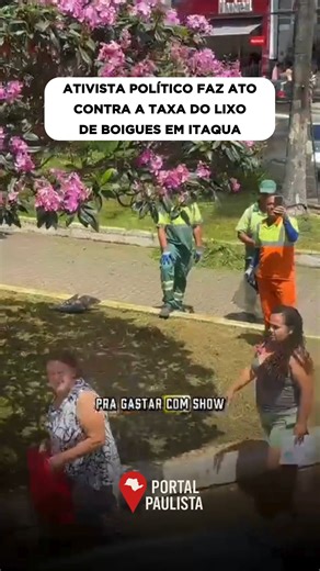Portal Paulista | ATIVISTA PROMOVE ATO CONTRA A CRIAÇÃO DA TAXA DO LIXO EM ITAQUAQUECETUBA 🚨 O ativista político Guilherme Tassole promoveu, nesta... | Instagram