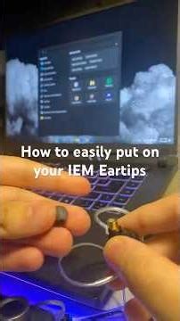 How to easily put on your Eartips for IEMs. #iem #moondrop #audiophile #beginnerfriendly