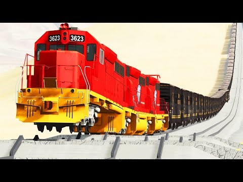 Cargo Overloaded Freight Trains High-Speed Accidents Derailments #33 ✅ BEAMNG.Drive LIVE STREAM