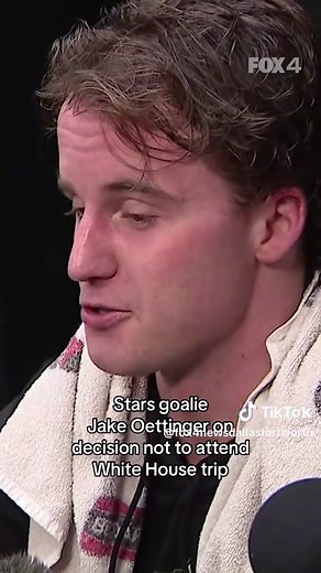 Dallas Stars goalie Jake Oettinger shares why he did not go to the White House on Tuesday with some of the other Olympic champs. #usa🇺🇸 #hockey #olympics