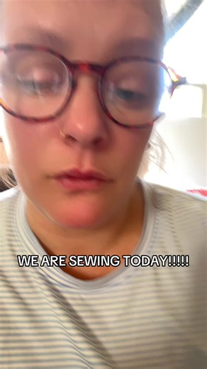 I’m officially gonna be trying sewing for the first time today. I am so so so excited. #sewing #beginnersewer #smallcreators #fup
